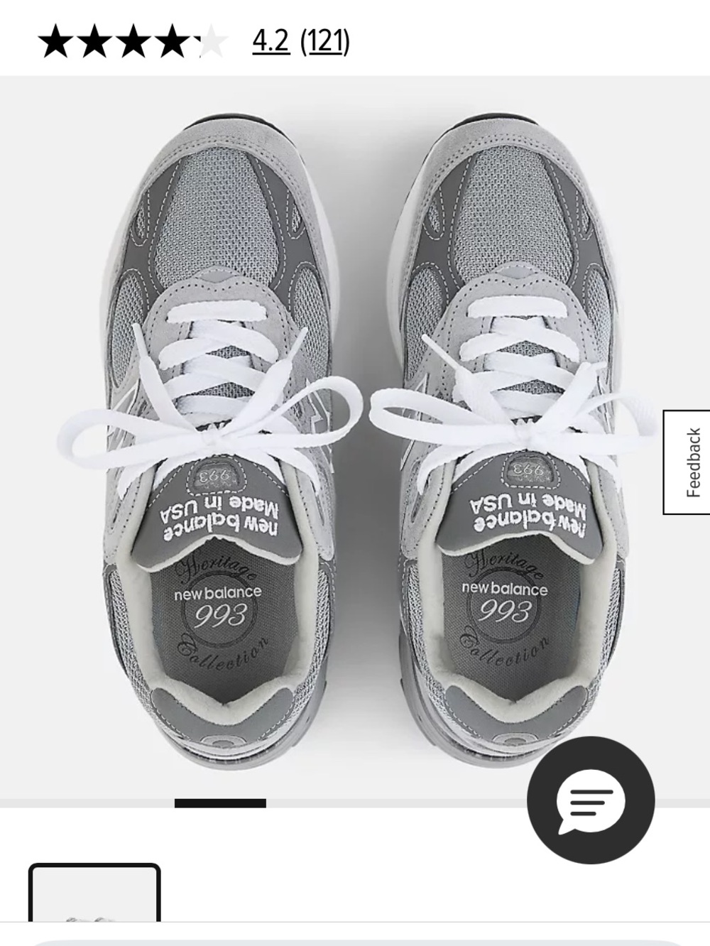 New Balance Gray Sneakers with Suede and Mesh ( unisex shoes) made in USA